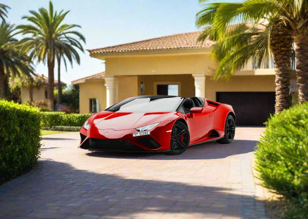 Lamborghini huracan red